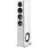 Left. Definitive Technology - Demand D15 3-Way Tower Speaker (Right-Channel) - Single, White, Dual 8” Passive Bass Radiators - Gloss White.