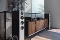 Alt View 13. Definitive Technology - Demand D15 3-Way Tower Speaker (Left-Channel) - Single, Black, Dual 8” Passive Bass Radiators - Piano Black.