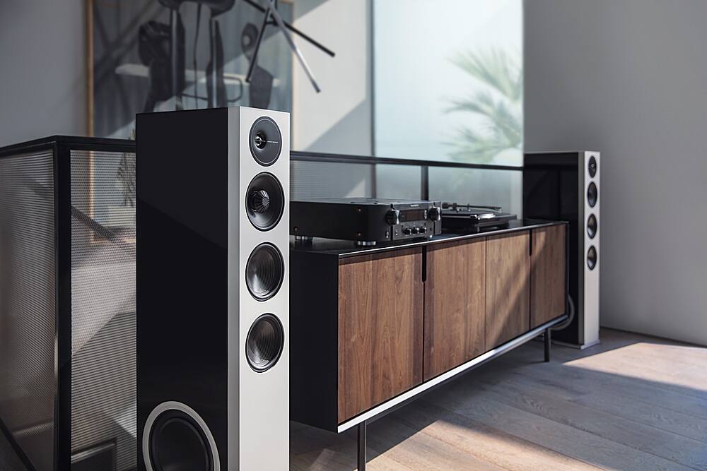 Alt View 17. Definitive Technology - Demand D17 3-Way Tower Speaker (Right-Channel) - Single, Black, Dual 10” Passive Bass Radiators - Piano Black.
