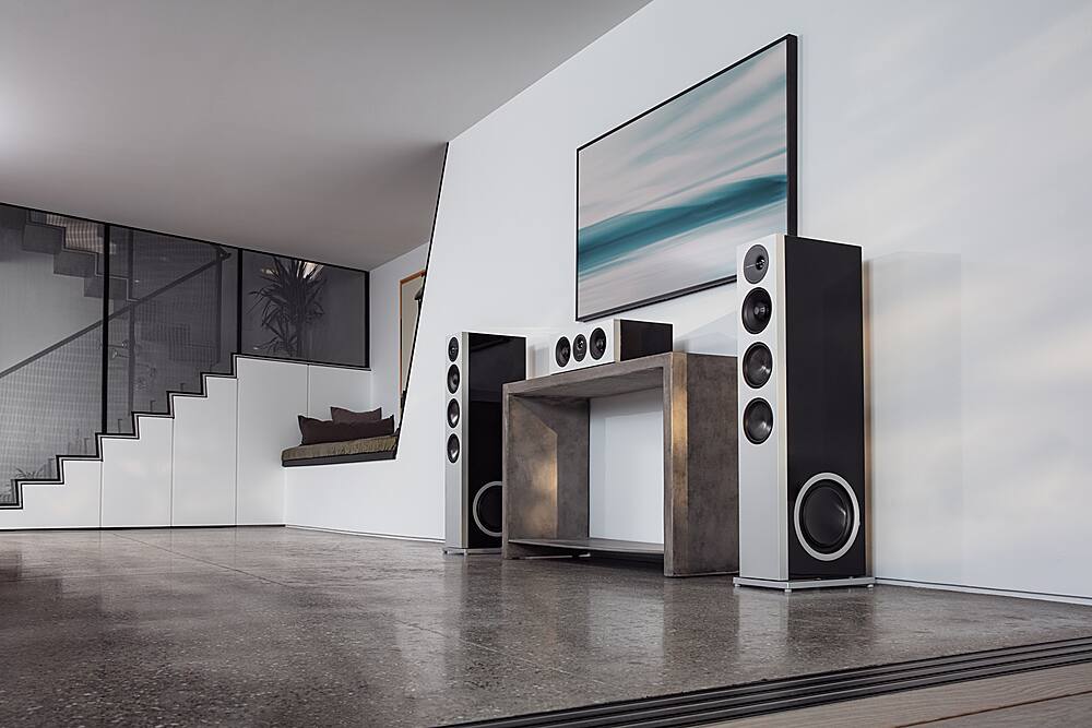 Alt View 19. Definitive Technology - Demand D17 3-Way Tower Speaker (Right-Channel) - Single, Black, Dual 10” Passive Bass Radiators - Piano Black.