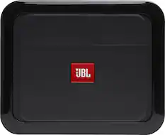 Front. JBL - Club 600W Class D Digital Mono Amplifier with Variable Low-Pass Crossover - Black.