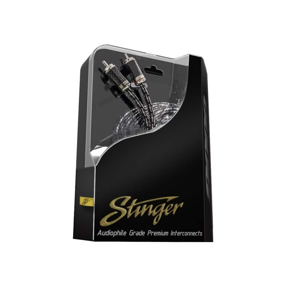 Angle View: Stinger - 9000 Series 12' Audio RCA Cable - Black