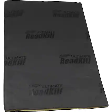 Front. Stinger - RoadKill Ultimate 18" x 32" Sound Damping Bulk Kit (9-Pack) - Black/Silver.