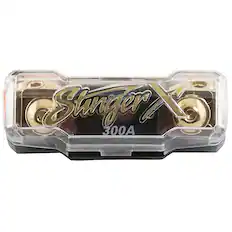 Front. Stinger - XLINK Linkable Fused Distribution Block - Black.