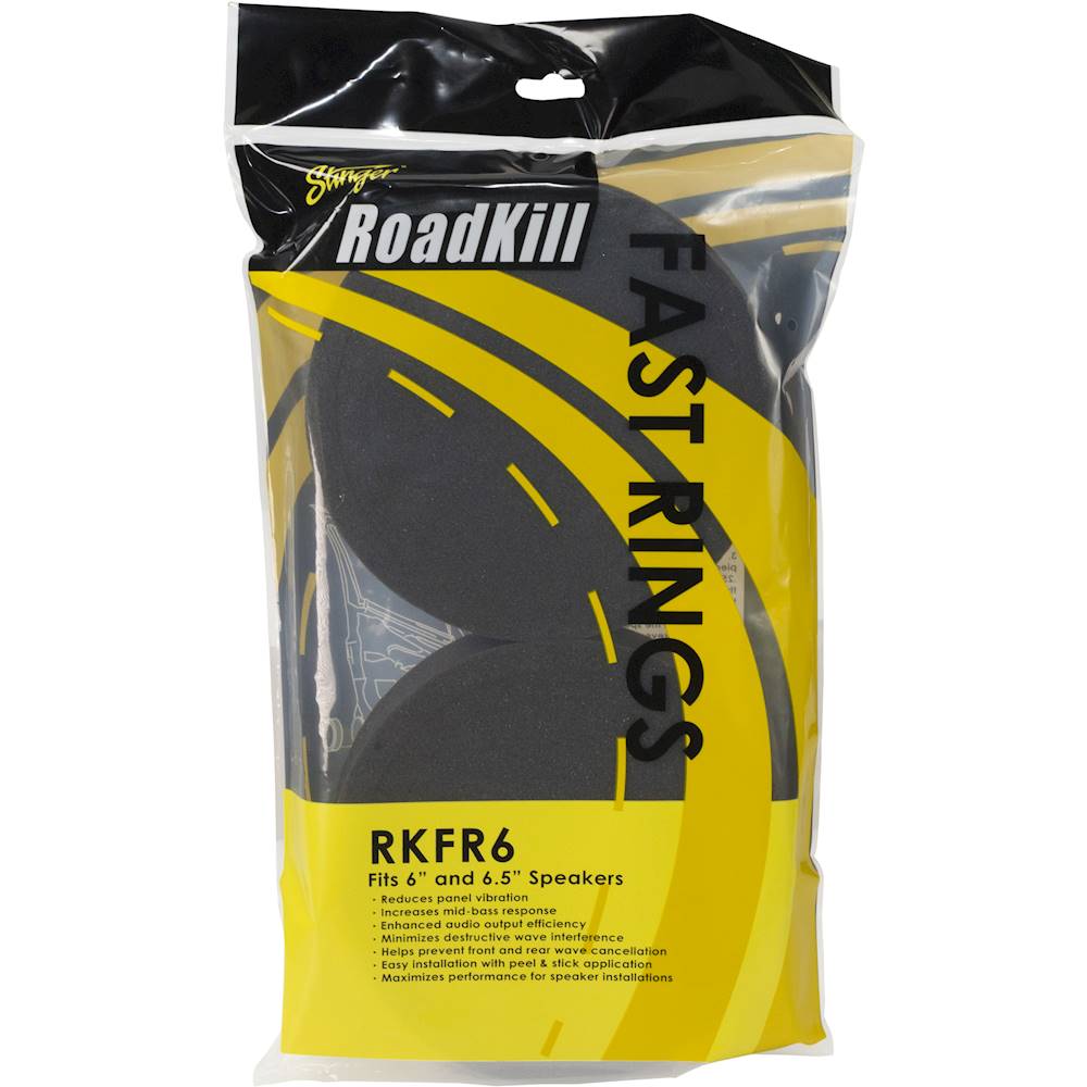 draadloze Canberra helper Stinger RoadKill Universal Fast Rings Kit for 6” and 6.5” Speakers Black  RKFR6 - Best Buy