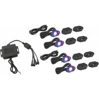 Stinger - Powersports 4-Way Underbody/Wheel LED Light Kit - Black - Front_Zoom