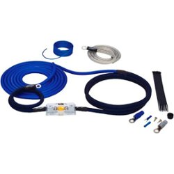 Stinger - 6000 Series 4GA Power Amplifier Wiring Kit for Car Audio Systems up to 1750W/175A - Blue - Front_Zoom