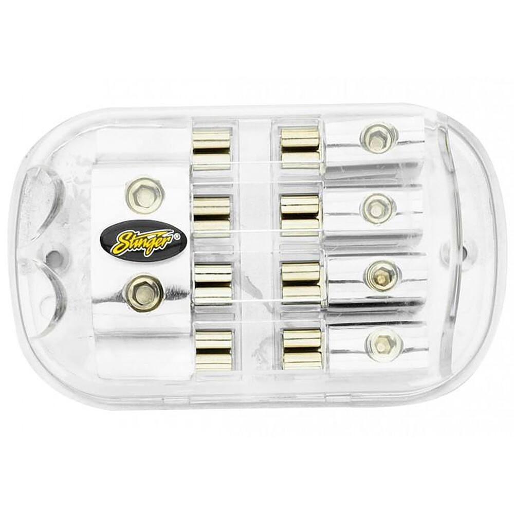 Alt View 11. Stinger - MAXI 4-Position Fused Distribution Block - Shoc-Krome.
