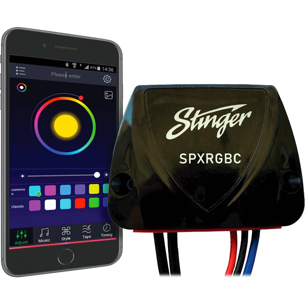 Alt View 11. Stinger - Bluetooth Smart Controller for Stinger 16.4’ Marine-Grade Universal LED Light Strips - Black.