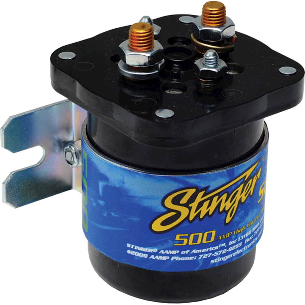 Stinger - 500-Amp Battery Relay and Isolator - Black