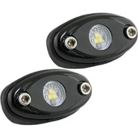 Stinger - LED Underbody/Wheel Well/Rock Light Pod (2-Pack) - Black - Front_Zoom
