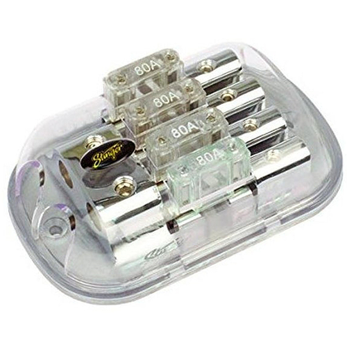 Stinger - MAXI 4-Position Fused Distribution Block - Silver was $73.99 now $55.49 (25.0% off)