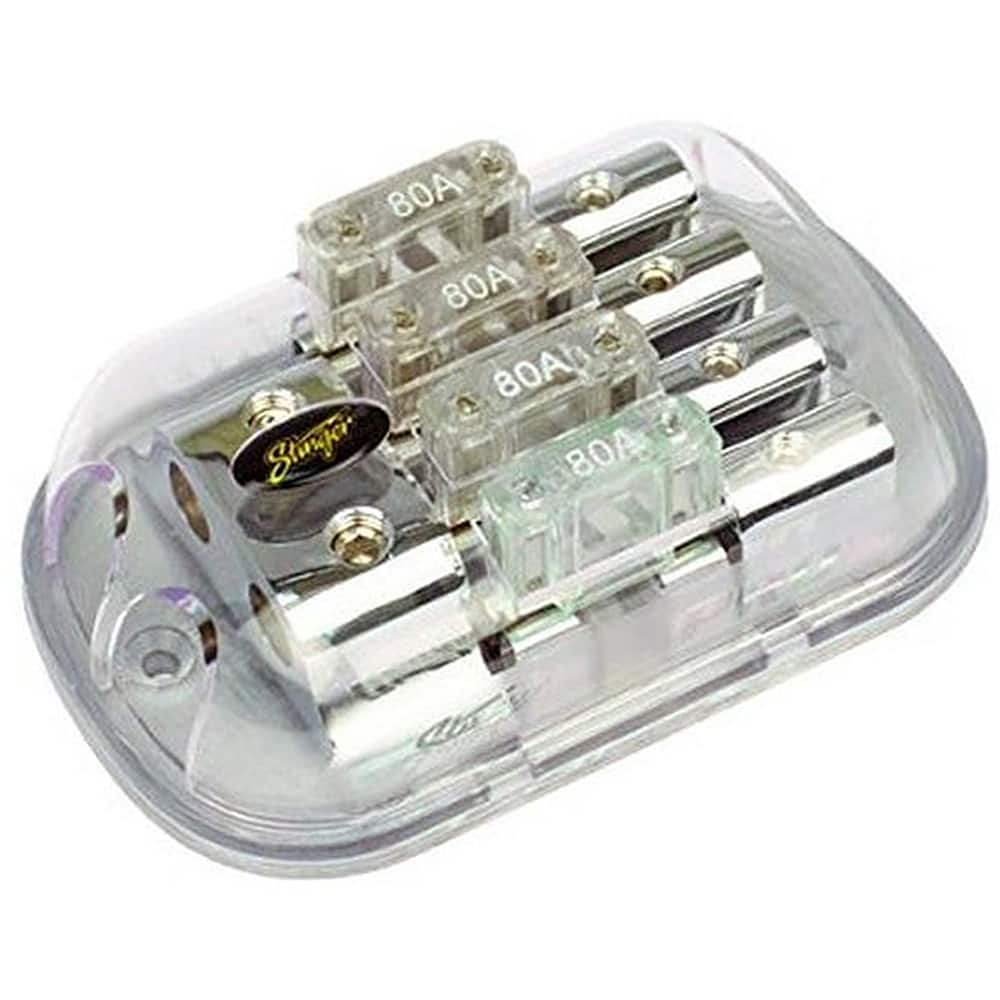 Stinger MAXI 4-Position Fused Distribution Block Silver SPD5623 - Best Buy