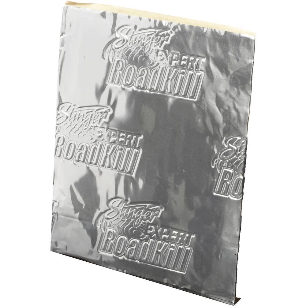 Left. Stinger - RoadKill Expert 12" x 24" Trunk Sound Damping Kit (10-Pack) - Silver.