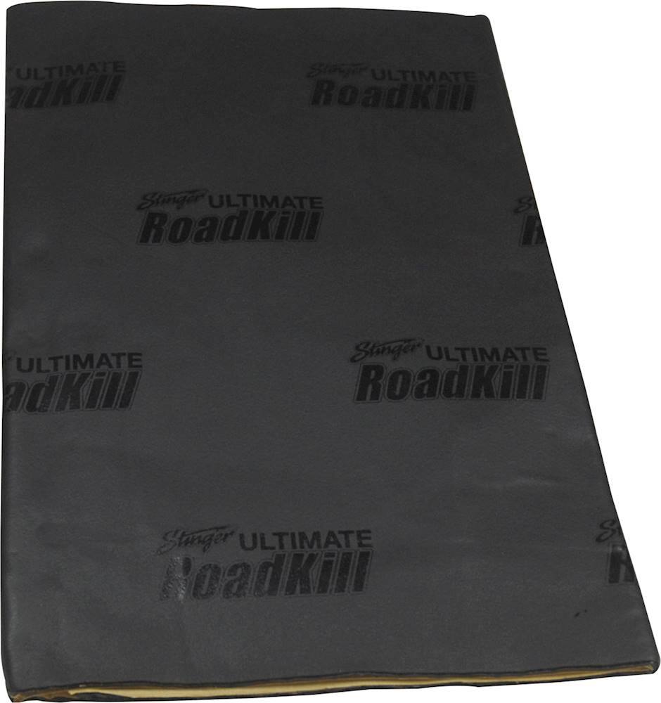 Front. Stinger - RoadKill Ultimate 18" x 32" Sound Damping Kit (2-Pack) - Black/Silver.