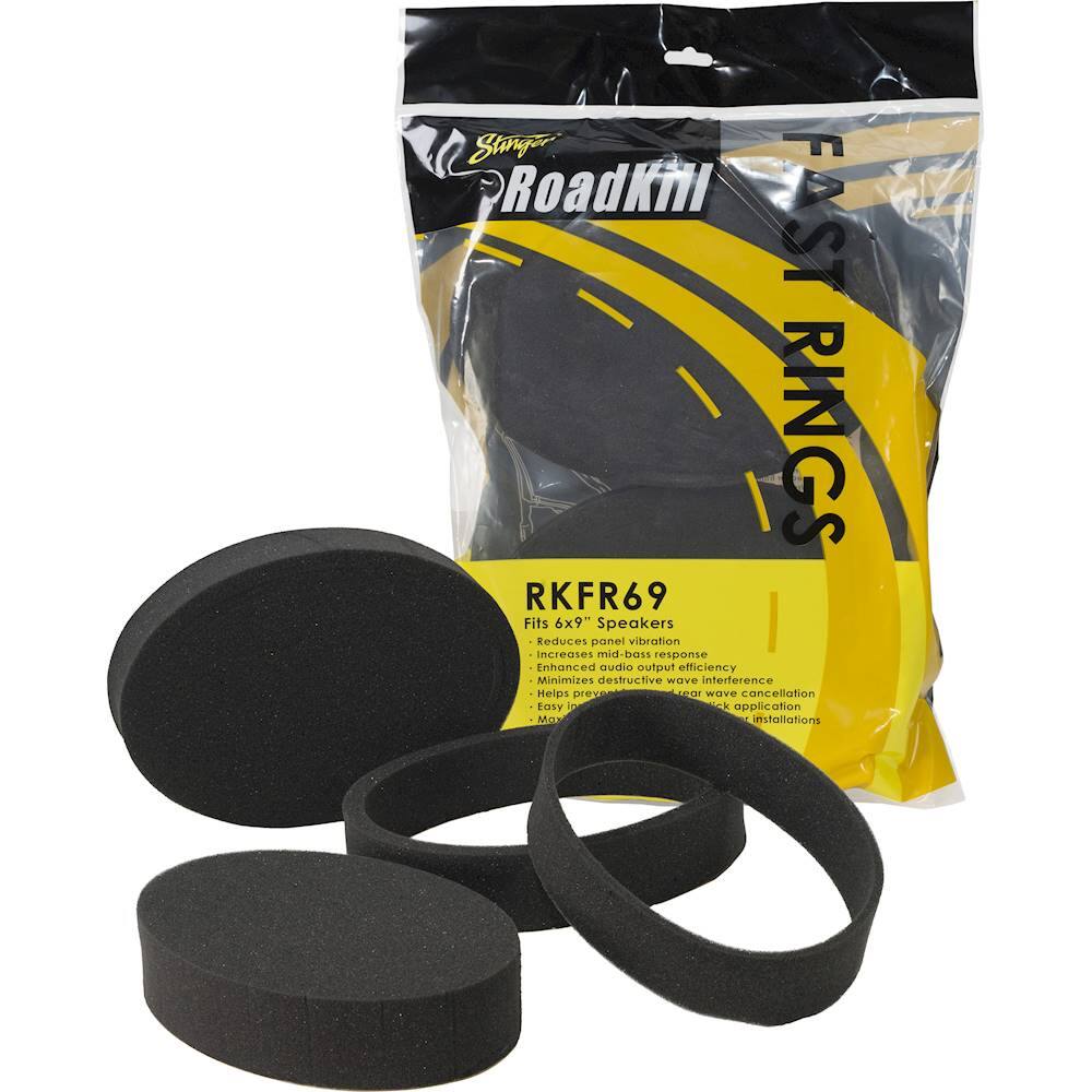 Alt View 12. Stinger - RoadKill Universal Fast Rings Kit for 6” x 9” Speakers - Black.