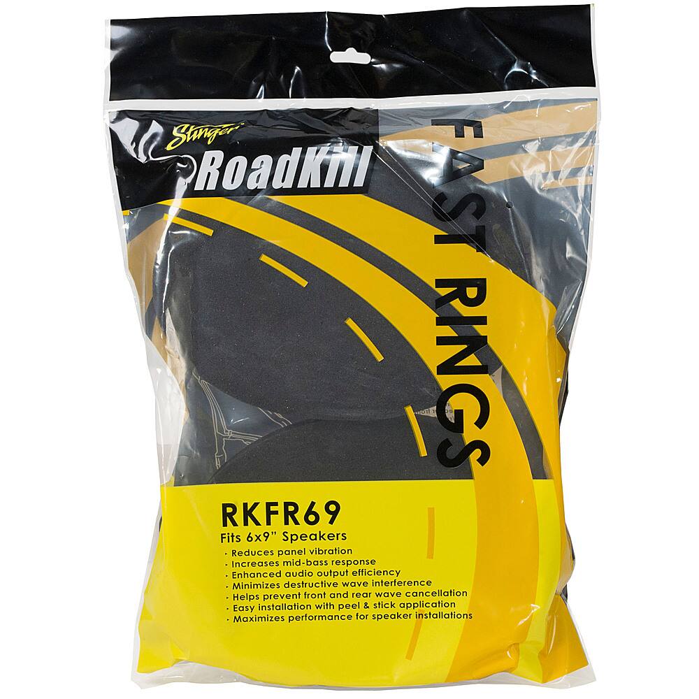 Alt View 13. Stinger - RoadKill Universal Fast Rings Kit for 6” x 9” Speakers - Black.