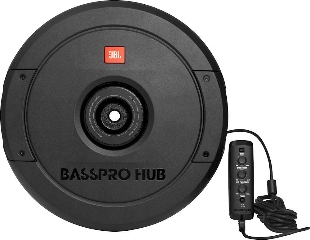 Alt View 13. JBL - BassPro Hub 11" Single-Voice-Coil 2-Ohm Subwoofer with Integrated 200W Class D Amplifier - Black.