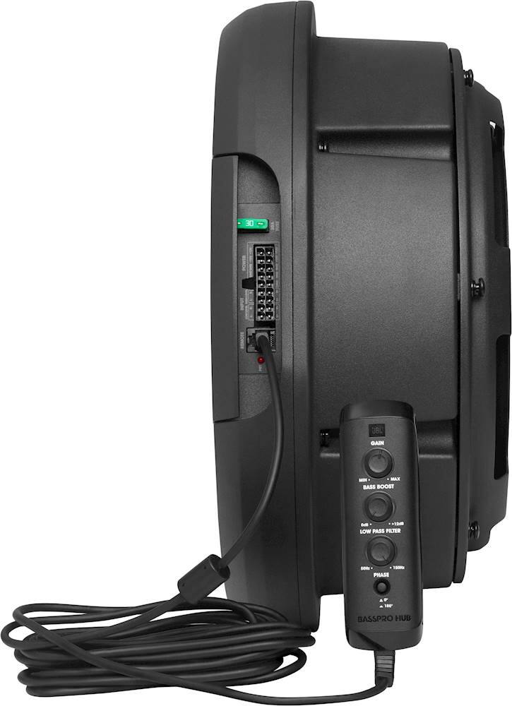 Alt View 15. JBL - BassPro Hub 11" Single-Voice-Coil 2-Ohm Subwoofer with Integrated 200W Class D Amplifier - Black.