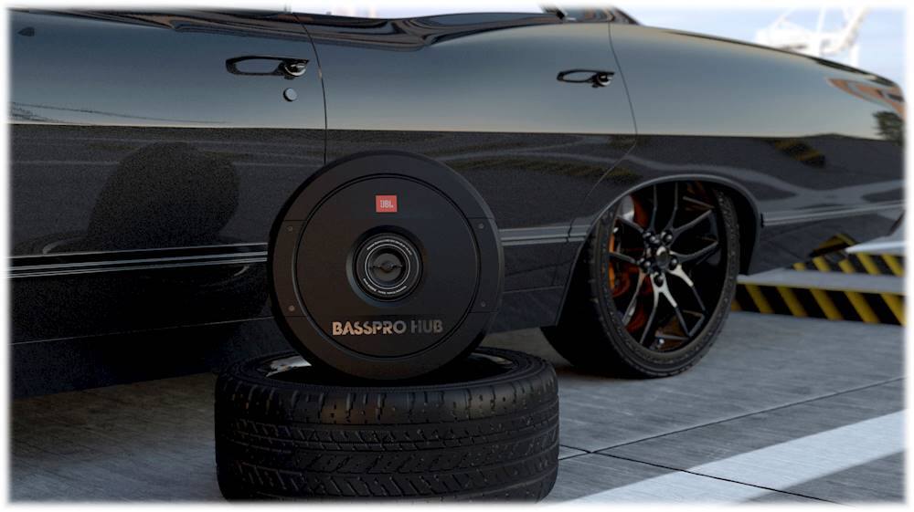 Alt View 16. JBL - BassPro Hub 11" Single-Voice-Coil 2-Ohm Subwoofer with Integrated 200W Class D Amplifier - Black.