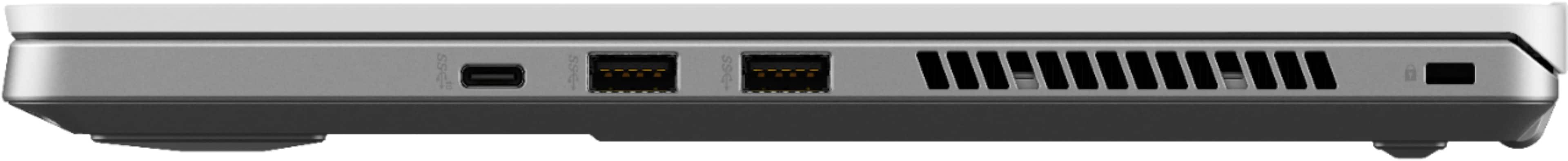 Alt View 4. ASUS - ROG Zephyrus G14 14" Gaming Laptop - AMD Ryzen 9 - 16GB Memory - NVIDIA GeForce RTX 2060 Max-Q - 1TB SSD - Moonlight White.