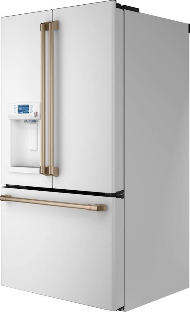 Alt View 12. GE - Left Side Panel for Full Depth Café Refrigerator CFE28TP4MW2 - Matte White.