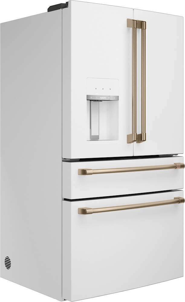 Alt View 11. GE - Right Side Panel for Full Depth 4-Door Café Refrigerator CVE28DP4NW2 - Matte White.