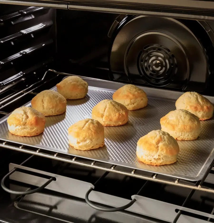Alt View 17. GE - 6.6 Cu. Ft. Freestanding Double Oven Electric Convection Range with Self-Steam Cleaning and No-Preheat Air Fry - Stainless Steel.