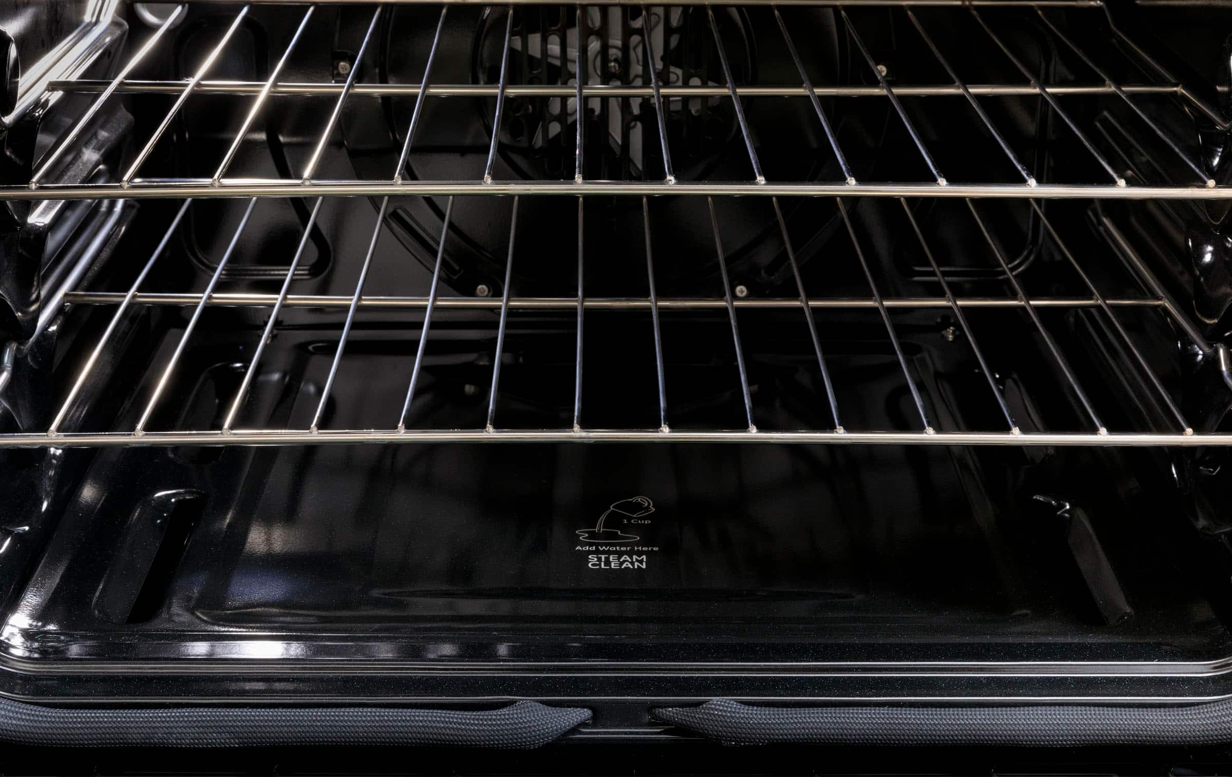 Alt View 20. GE - 6.6 Cu. Ft. Freestanding Double Oven Electric Convection Range with Self-Steam Cleaning and No-Preheat Air Fry - Stainless Steel.