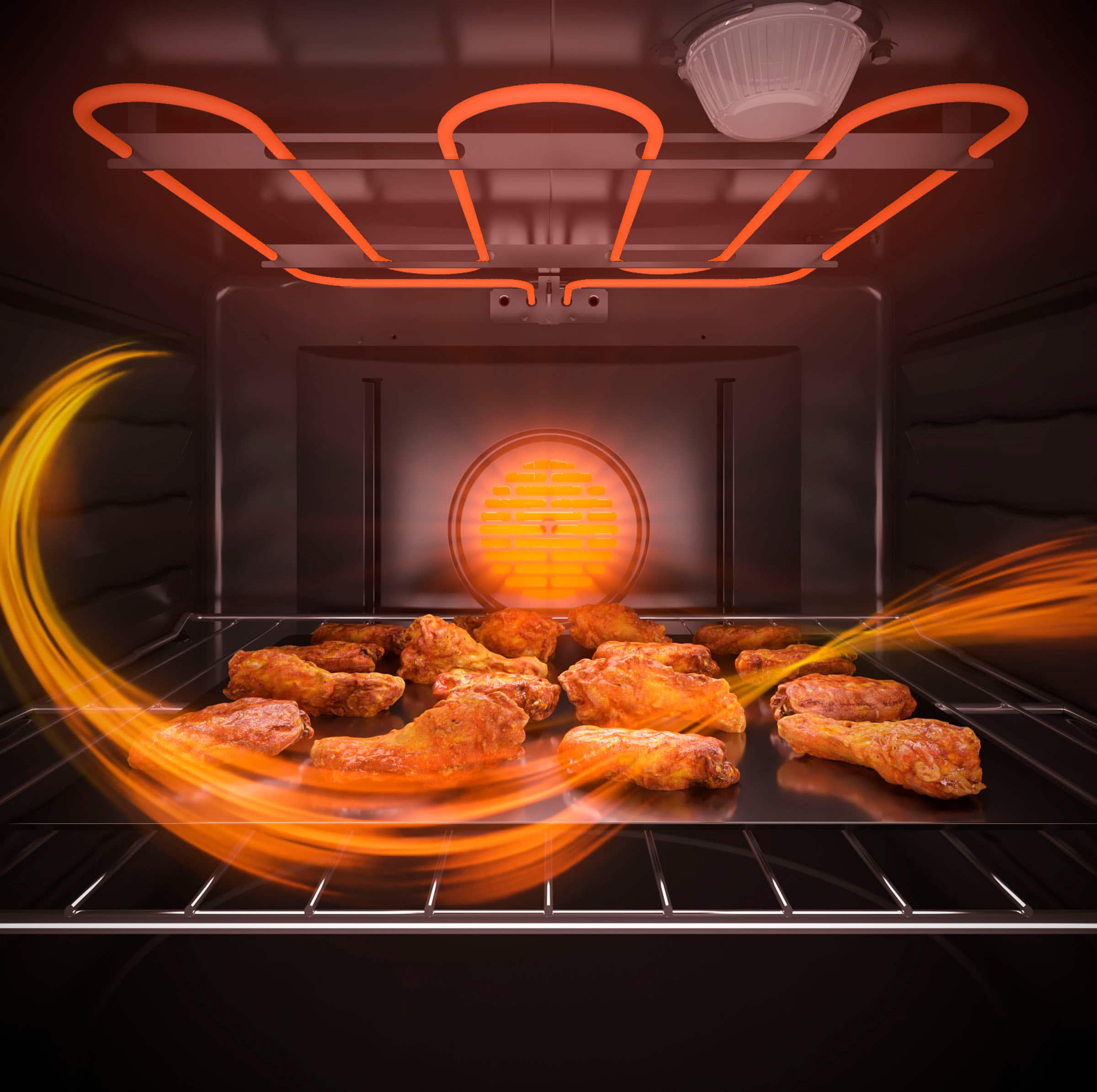 Alt View 26. GE - 6.6 Cu. Ft. Freestanding Double Oven Electric Convection Range with Self-Steam Cleaning and No-Preheat Air Fry - Stainless Steel.