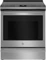 GE Profile - 30 in. Wide 5 Elements 5.3 Cu. Ft. Smart Slide-In Electric Convection Fingerprint Resistant Range - Stainless Steel