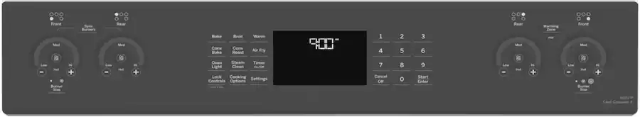 GE Profile 30 in. Wide 5 Elements 5.3 Cu. Ft. Smart Slide In Electric ...