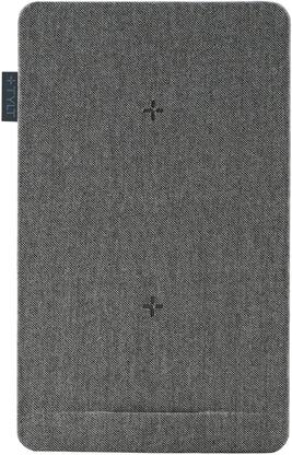 TYLT - Mat 10W Qi Certified Dual Wireless Charging Pad for iPhone/Android - Gray Fabric