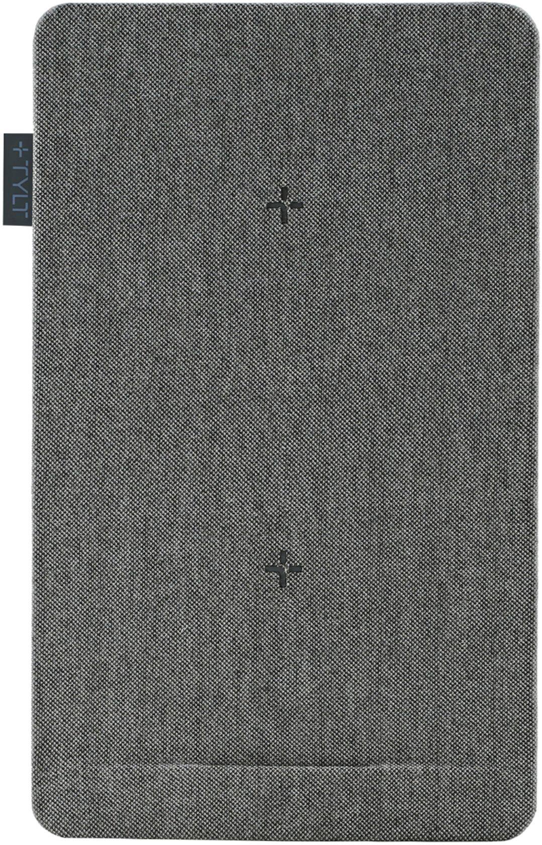 TYLT - Refurbished Excellent - Mat 10W Qi Certified Dual Wireless Charging Pad for iPhone/Android - Gray Fabric