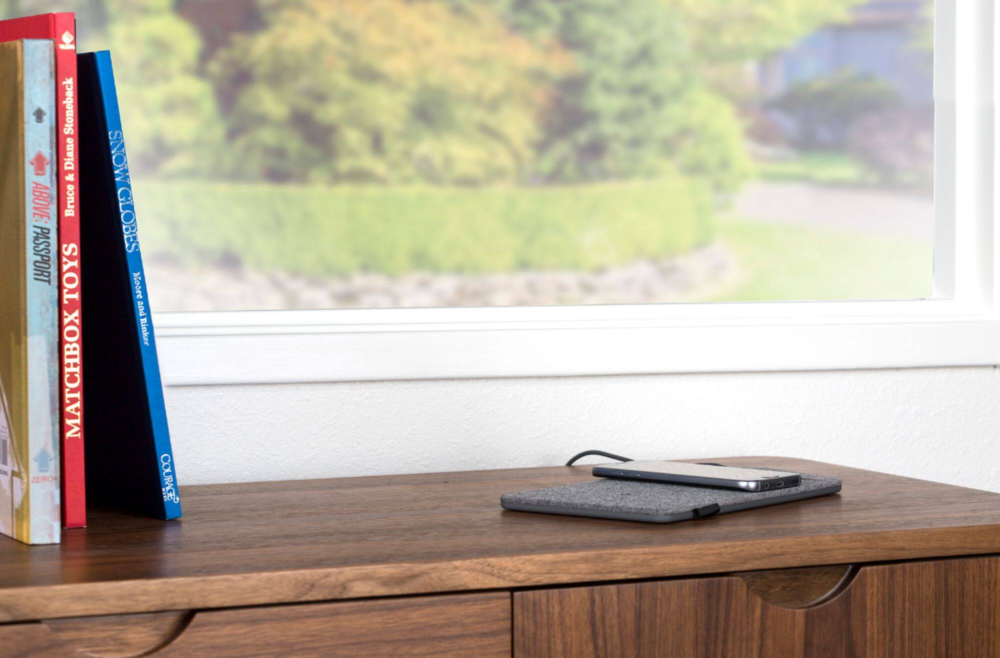 Alt View 14. TYLT - Mat 10W Qi Certified Dual Wireless Charging Pad for iPhone/Android - Gray Fabric.