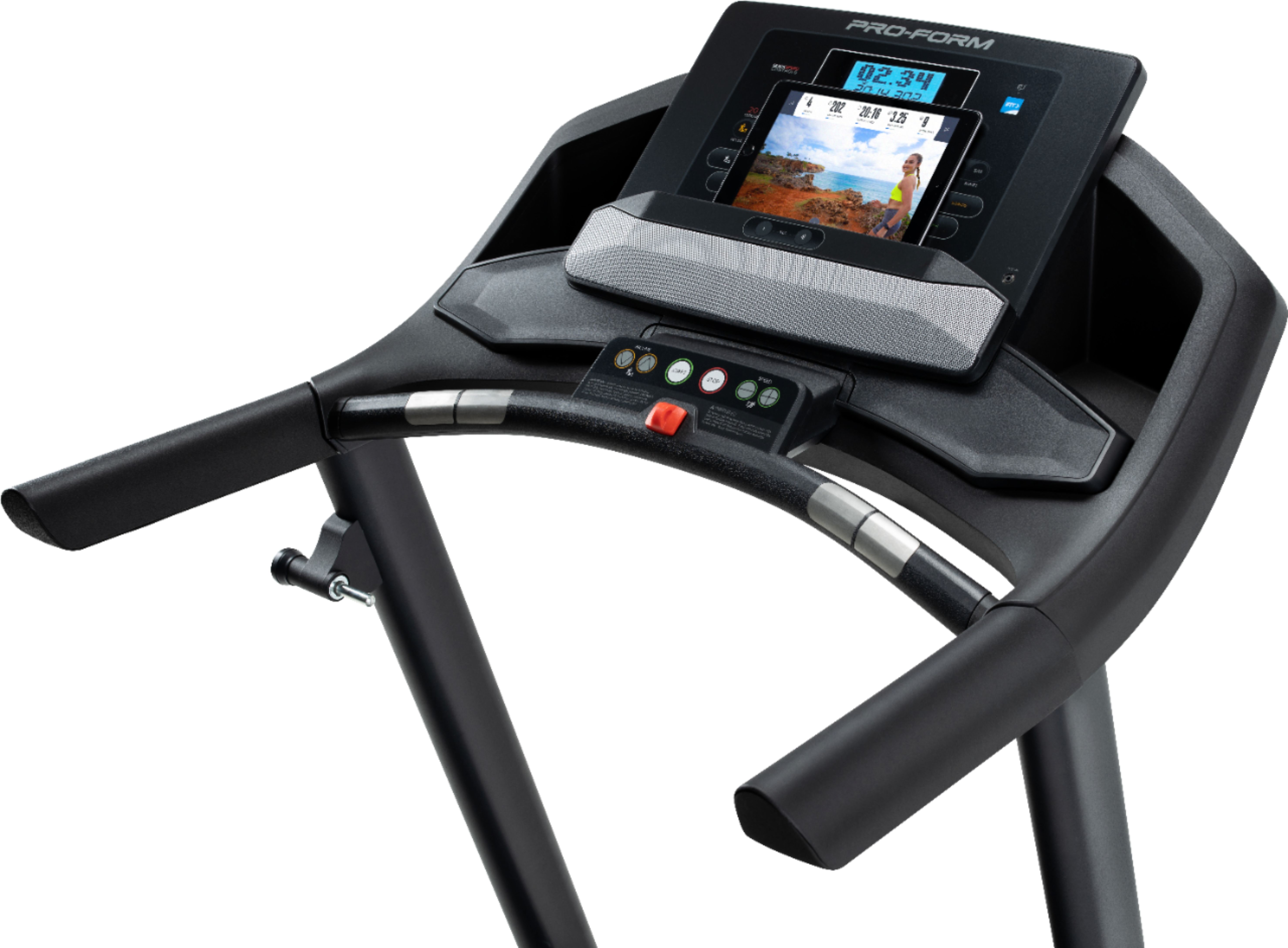 Angle View: ProForm Carbon TL Smart Treadmill with 10% Incline Control, iFit Compatible