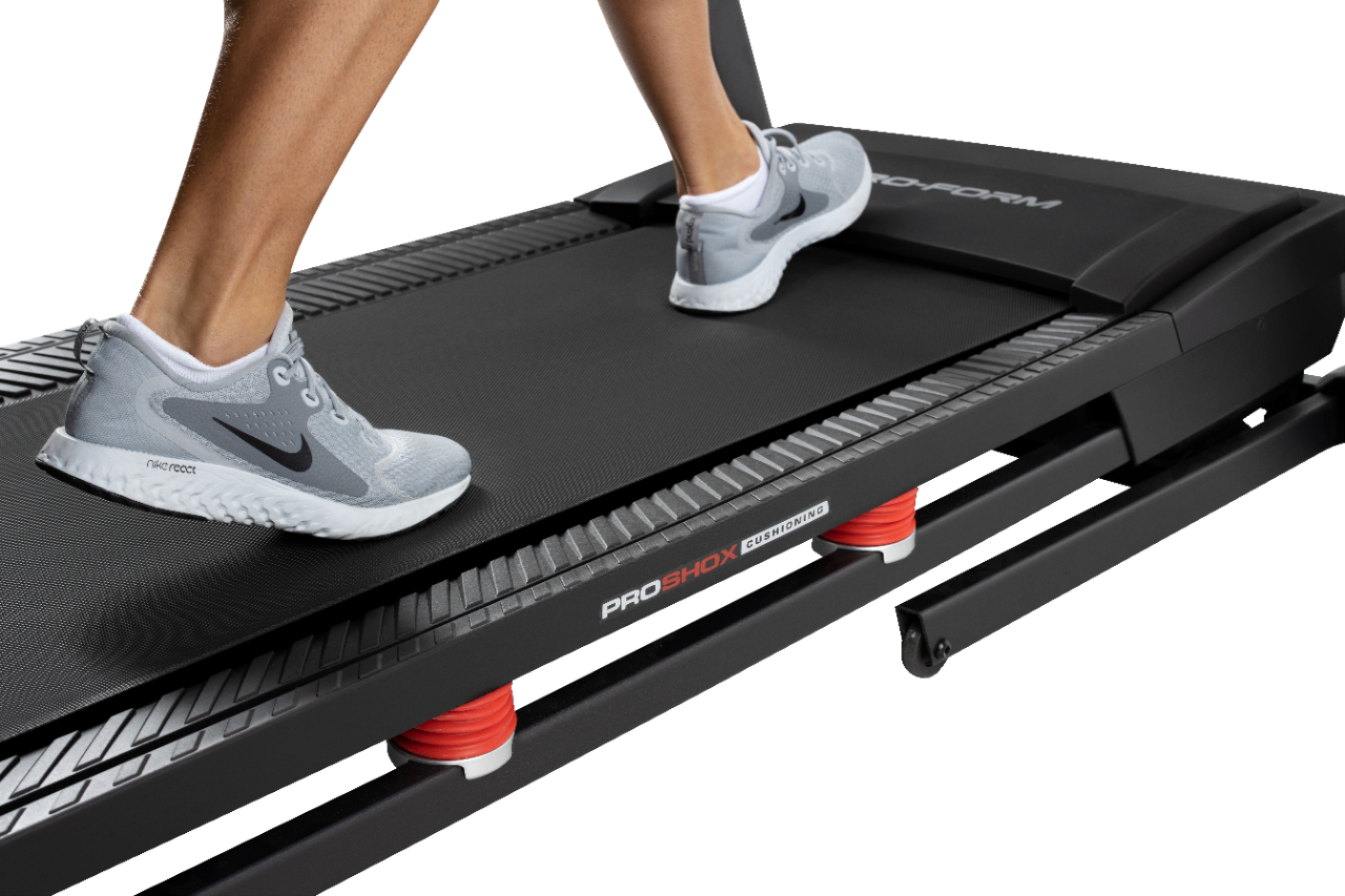 Left View: ProForm Carbon TL Smart Treadmill with 10% Incline Control, iFit Compatible