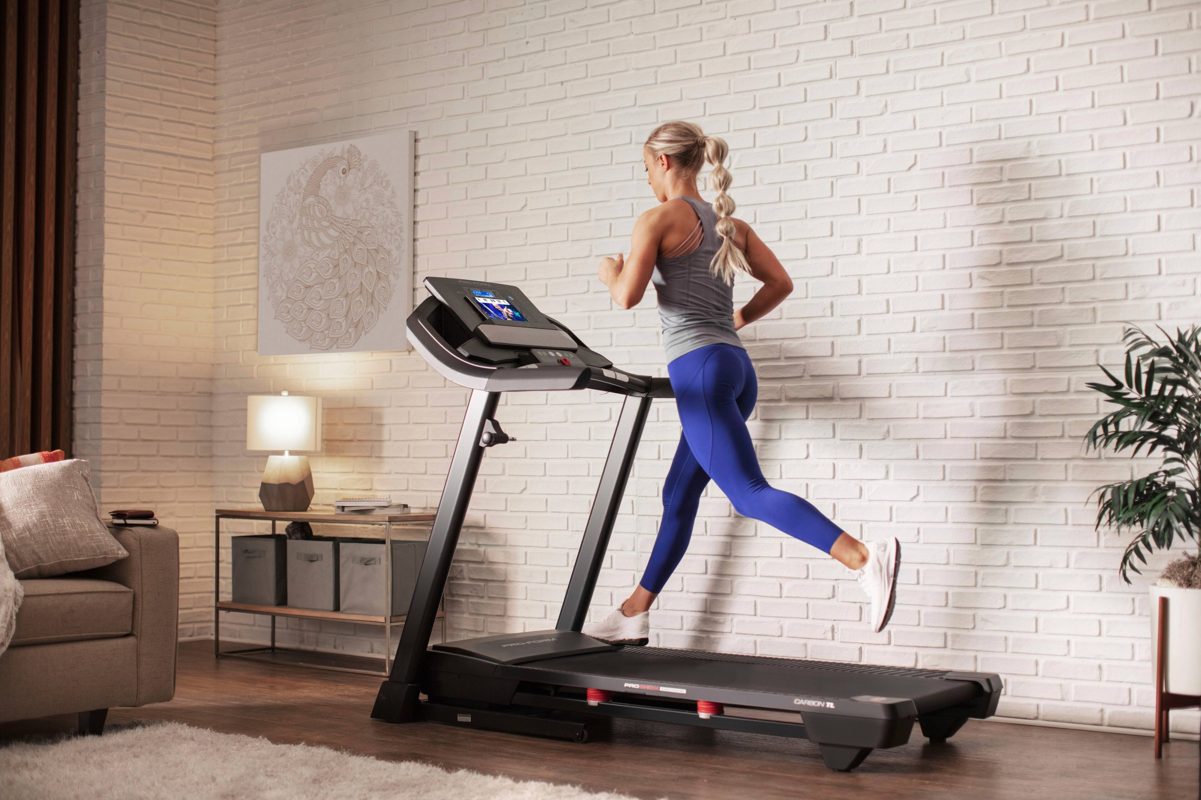 Alt View 24. ProForm - ProForm Carbon TL Smart Treadmill with 10% Incline Control, iFIT Compatible - Black.