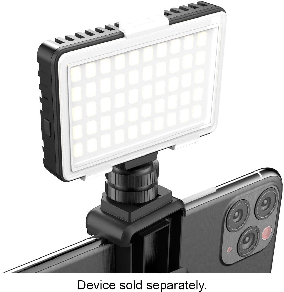 Alt View 14. Digipower - Insta-Fame Dimmable 50 LED Super Bright Video Light with 3X Light Diffusers and Smartphone Mount.