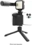 Left. Digipower - Follow ME Vlogging Kit for Phones and Cameras – Includes Microphone, LED light, Bluetooth remote, phone grip and tripod.