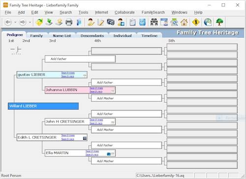 Questions and Answers: Individual Software Family Tree Heritage Gold 16 ...