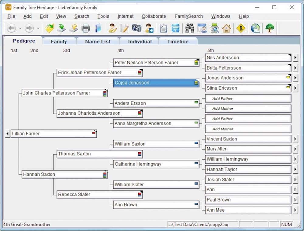 Alt View 17. Individual Software - Family Tree Heritage Gold 16.