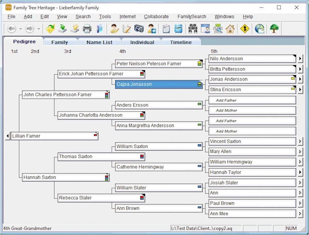 Alt View 17. Individual Software - Family Tree Heritage Gold 16.