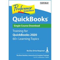 Individual Software - Professor Teaches QuickBooks 2020 - Windows [Digital] - Front_Zoom