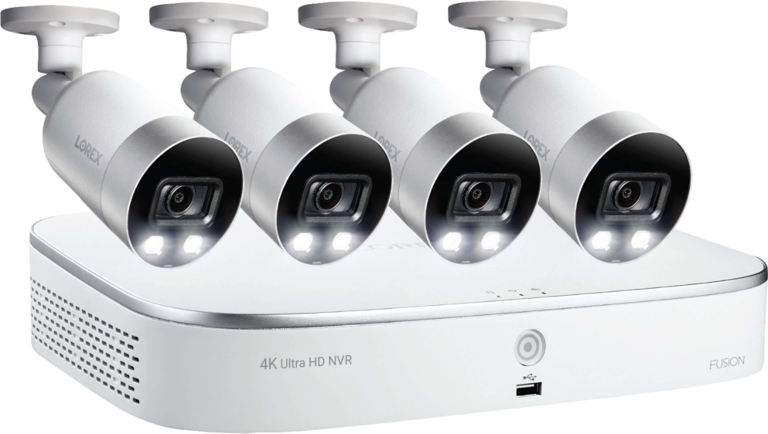 Best Buy: Lorex 8-Channel, 4-Camera Indoor/Outdoor Wired 4K UHD 