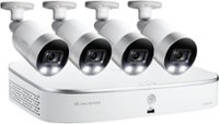 Front Zoom. Lorex - 8-Channel, 4-Camera Indoor/Outdoor Wired 4K UHD 2TB NVR Surveillance System - White.