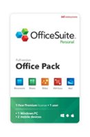 mobisystems - OfficeSuite Personal -1 year subscription, 1 PC & 2 mob devices - Documents, Sheets, Slides, Mail, Calendar, PDF Viewer - Android, Windows [Digital] - Front_Zoom