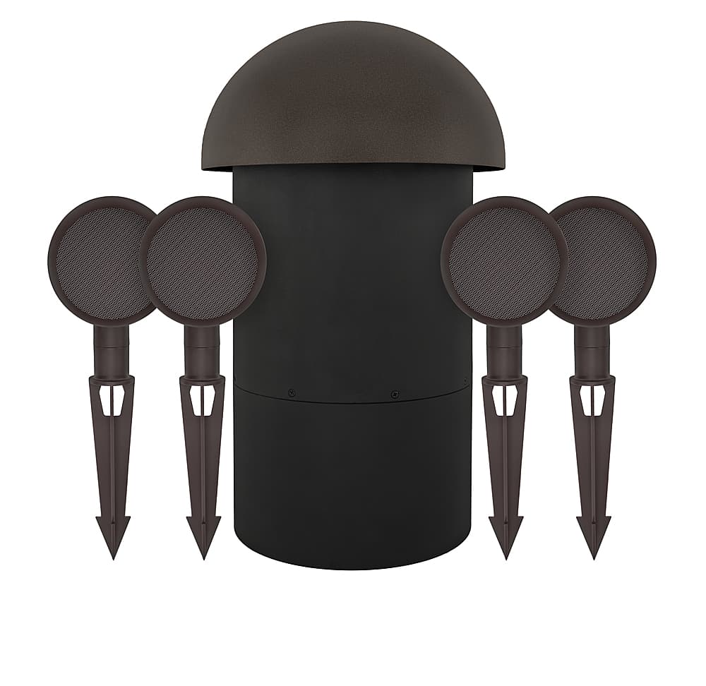 Front. Sonance - PATIO4.1 - Patio Series 4.1-Ch. Outdoor Speaker System with In-Ground Subwoofer (Each) - Brown.