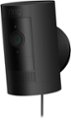 Left. Ring - Stick Up Indoor/Outdoor 1080p Wi-Fi Wired Security Camera - Black.