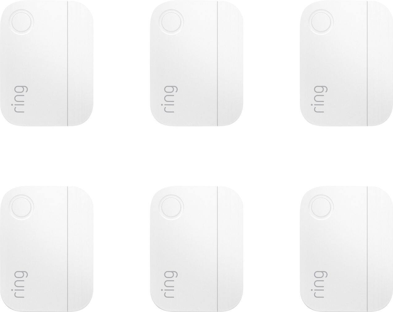 Alt View 11. Ring - Alarm Contact Sensor (2nd Gen) (6-Pack) - White.